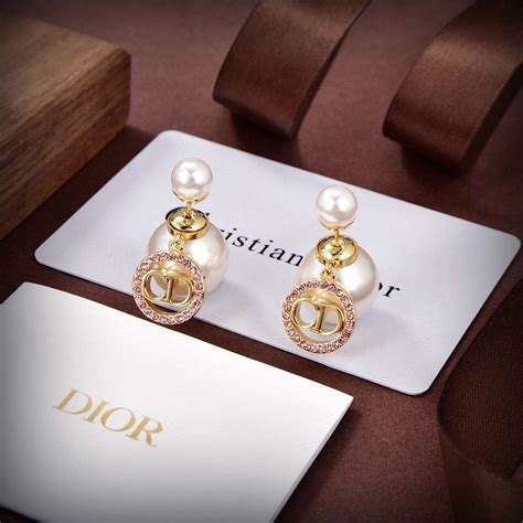 dior alphabet earrings